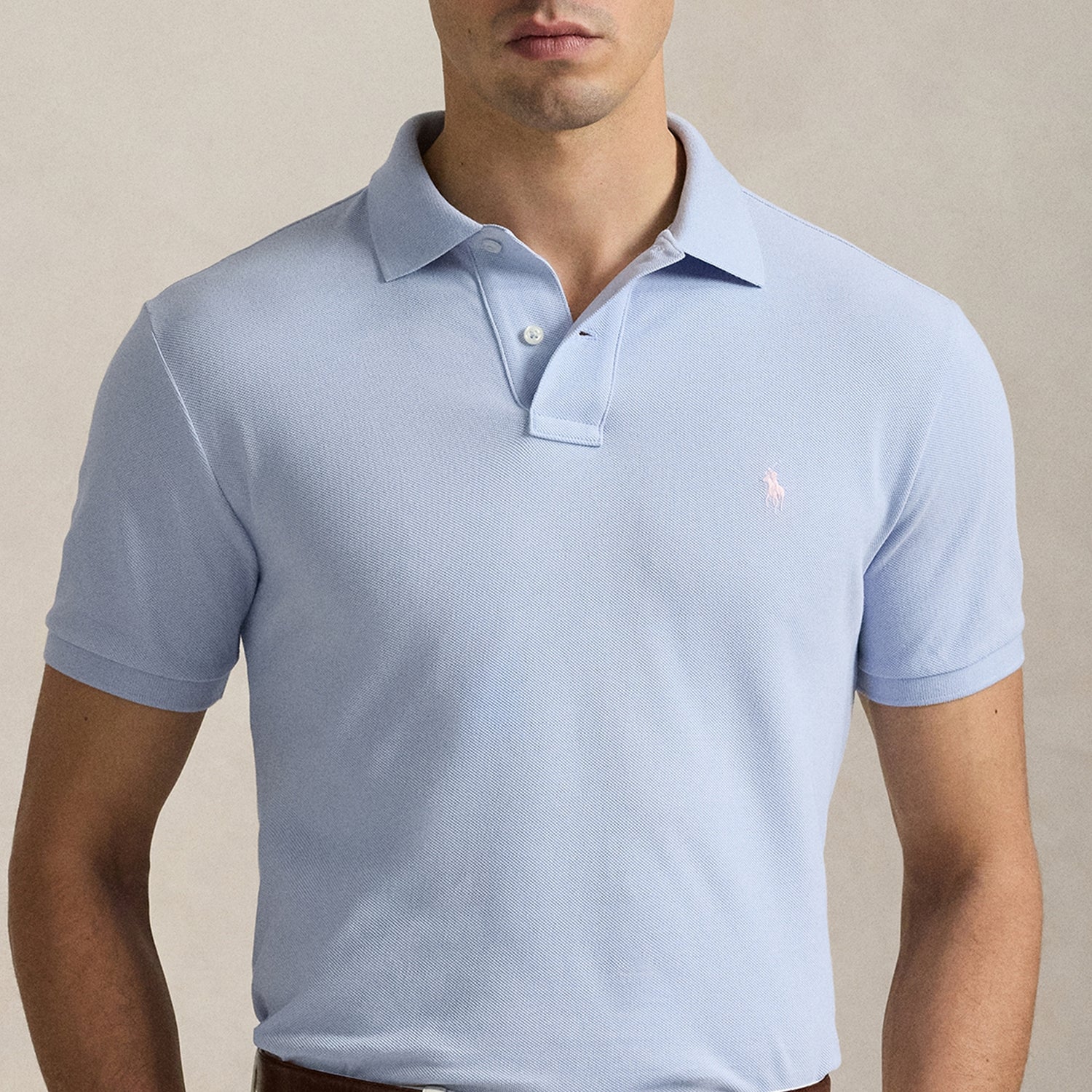 Polo Ralph Lauren Custom Slim Fit Cotton Mesh Polo Shirt - M