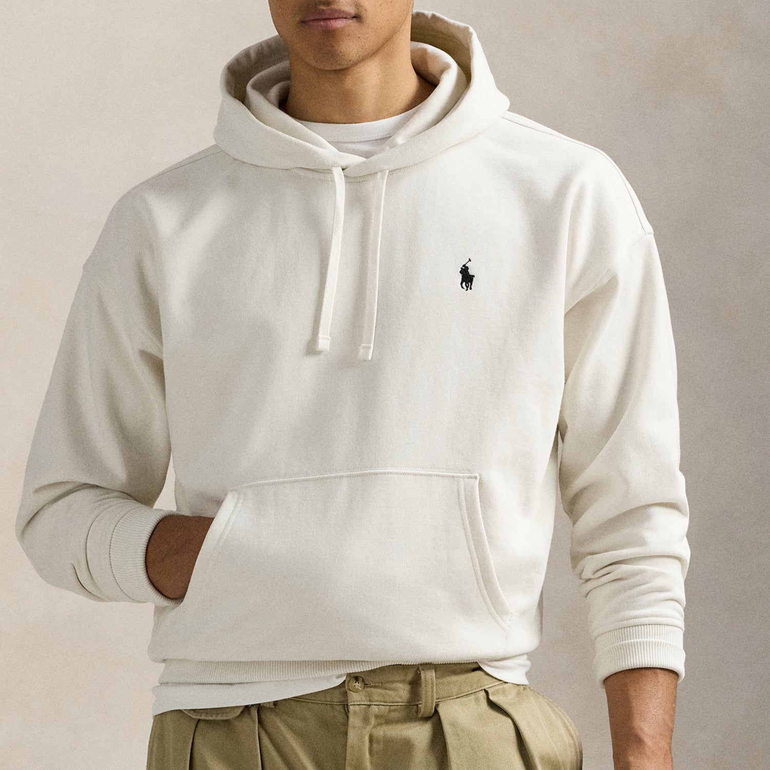 Polo Ralph Lauren Script Logo Cotton-Jersey Hoodie - S