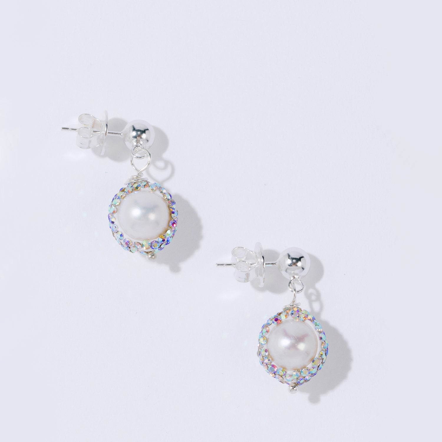 Pearl Octopuss.y Freshwater Pearl Silver-Plated Drop Earrings