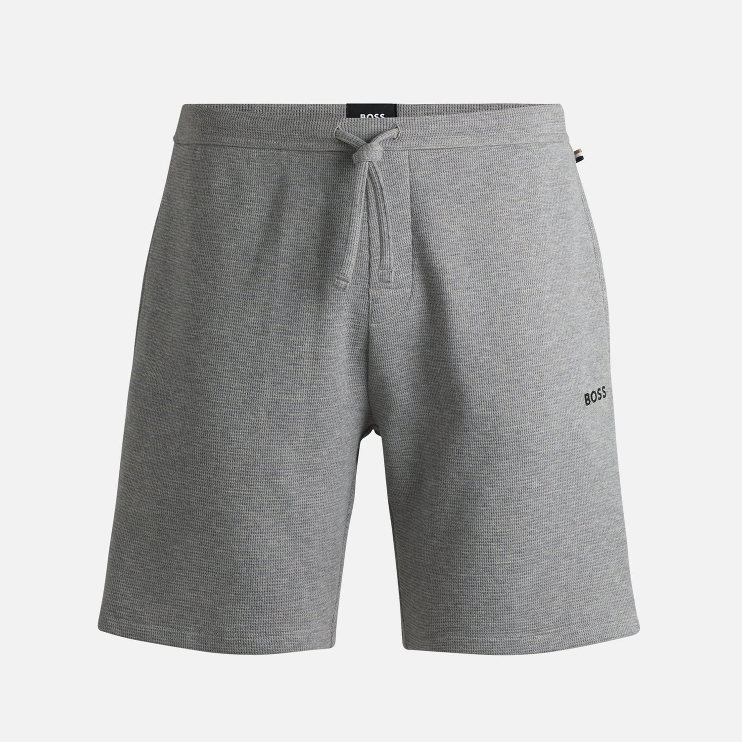 BOSS Bodywear Lounge Cotton-Blend Waffle-Knit Shorts - S