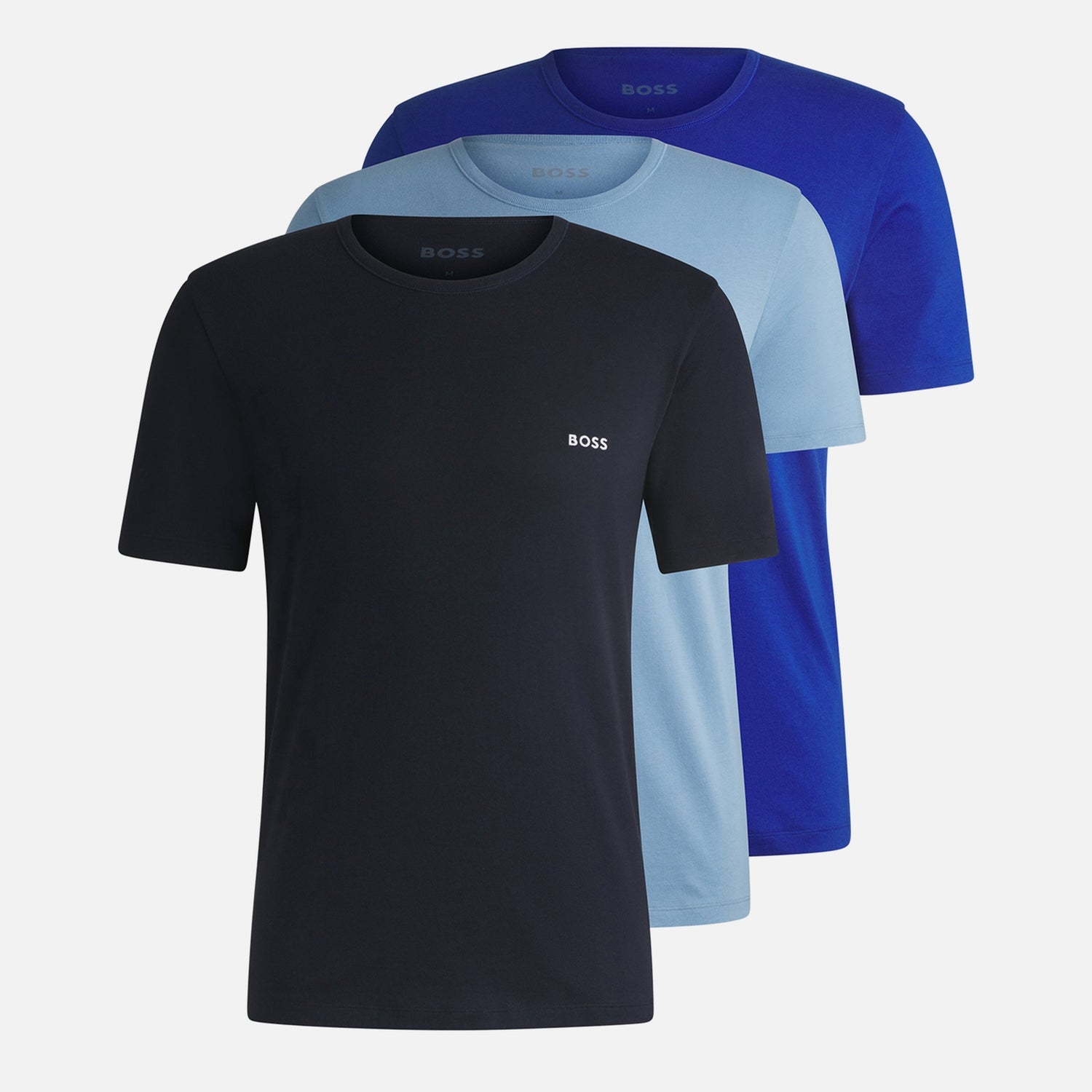 BOSS Bodywear 3 Pack Classic Lounge Cotton-Jersey T-Shirts - S