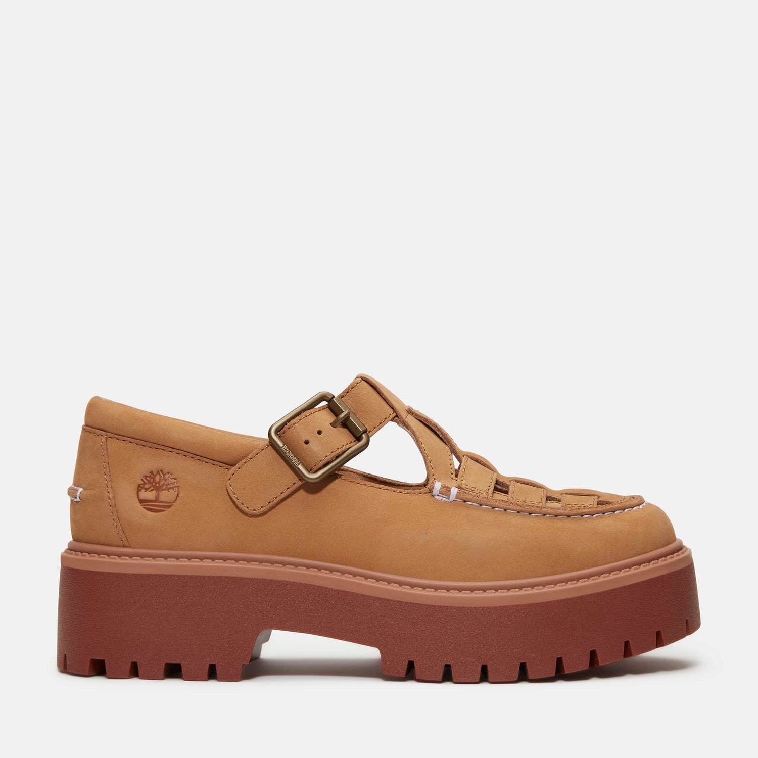 Timberland Women's Stone Street Fisherman 'Red Brick' Shoes - UK 3