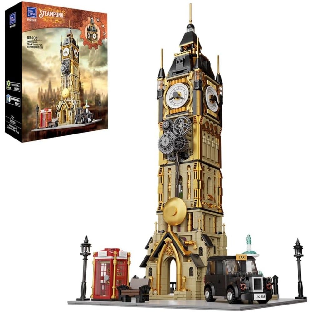 Original-Steampunk Series Construction Set Steampunk Clock Tower Park 58 cm