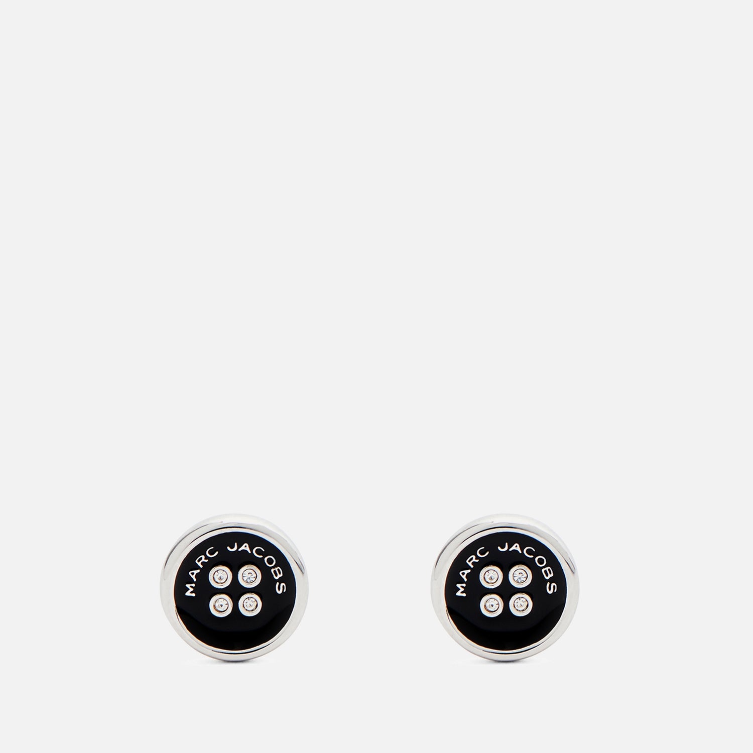 Marc Jacobs Button Silver-Plated Stud Earrings