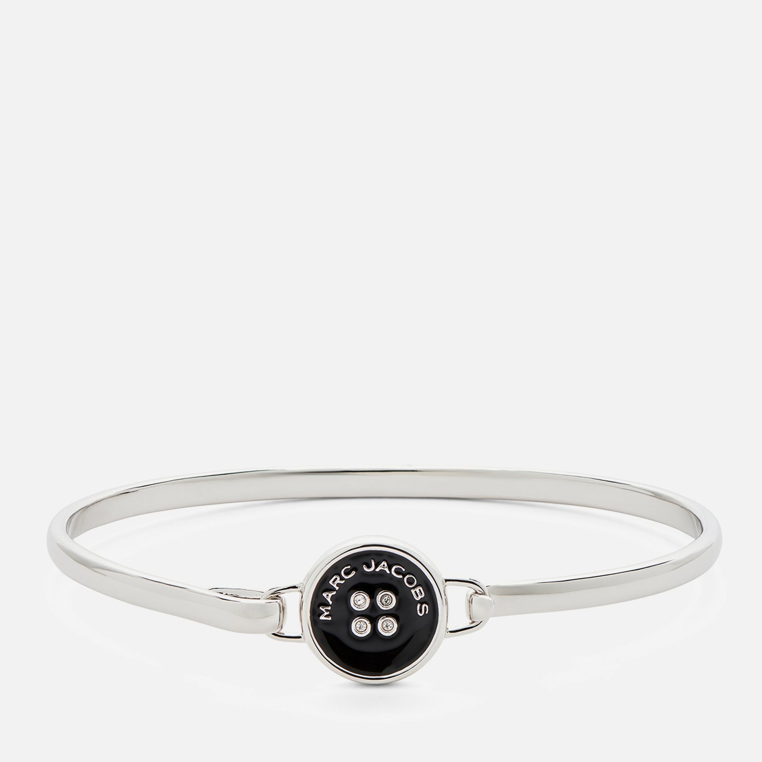 Marc Jacobs Button Silver-Plated Hinge Bracelet