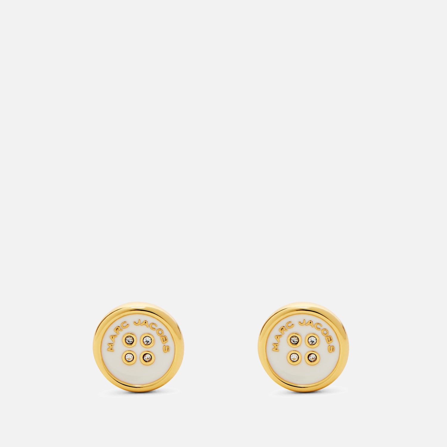 Marc Jacobs Button Gold-Plated Stud Earrings