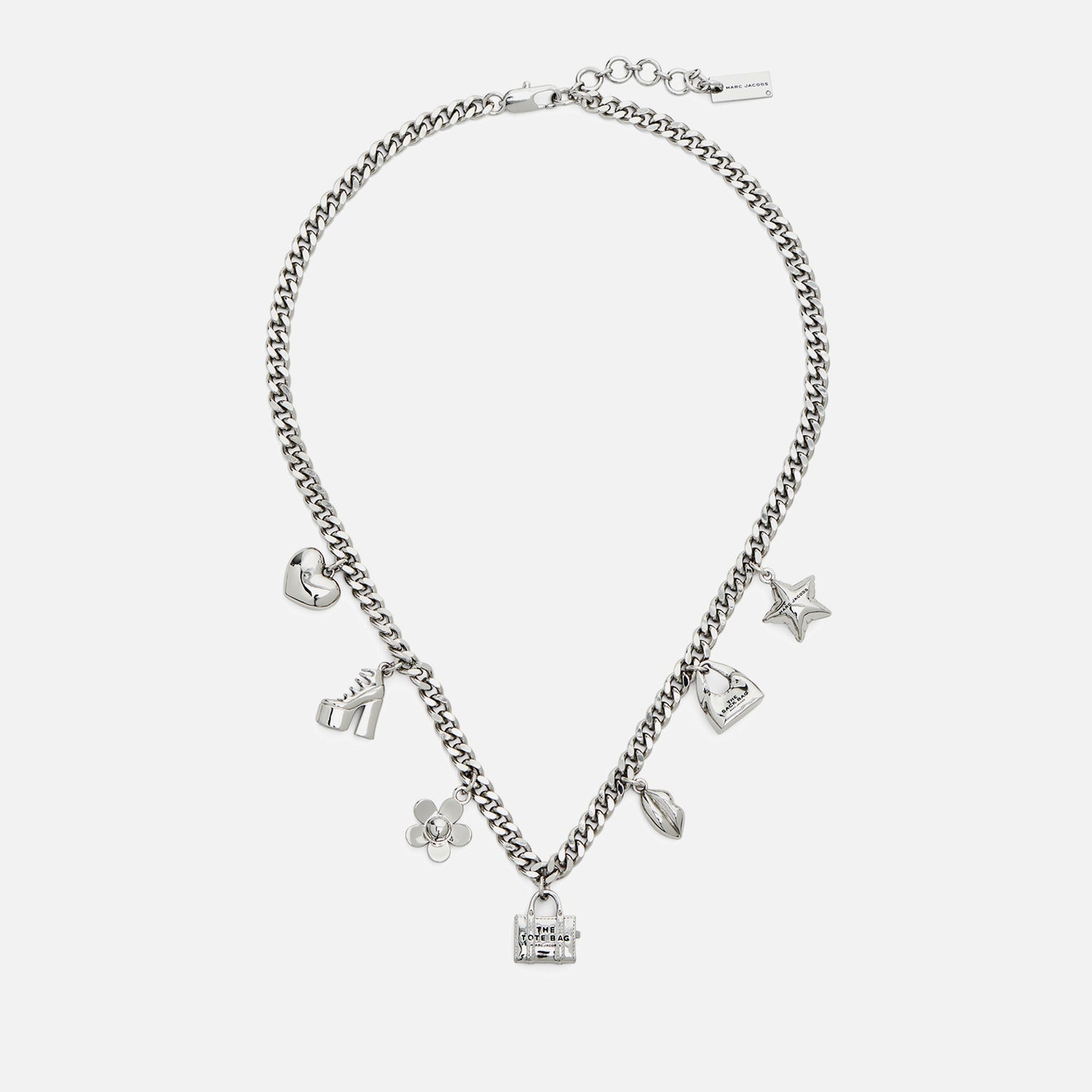 Marc Jacobs Mini Icon Silver-Plated Charm Necklace