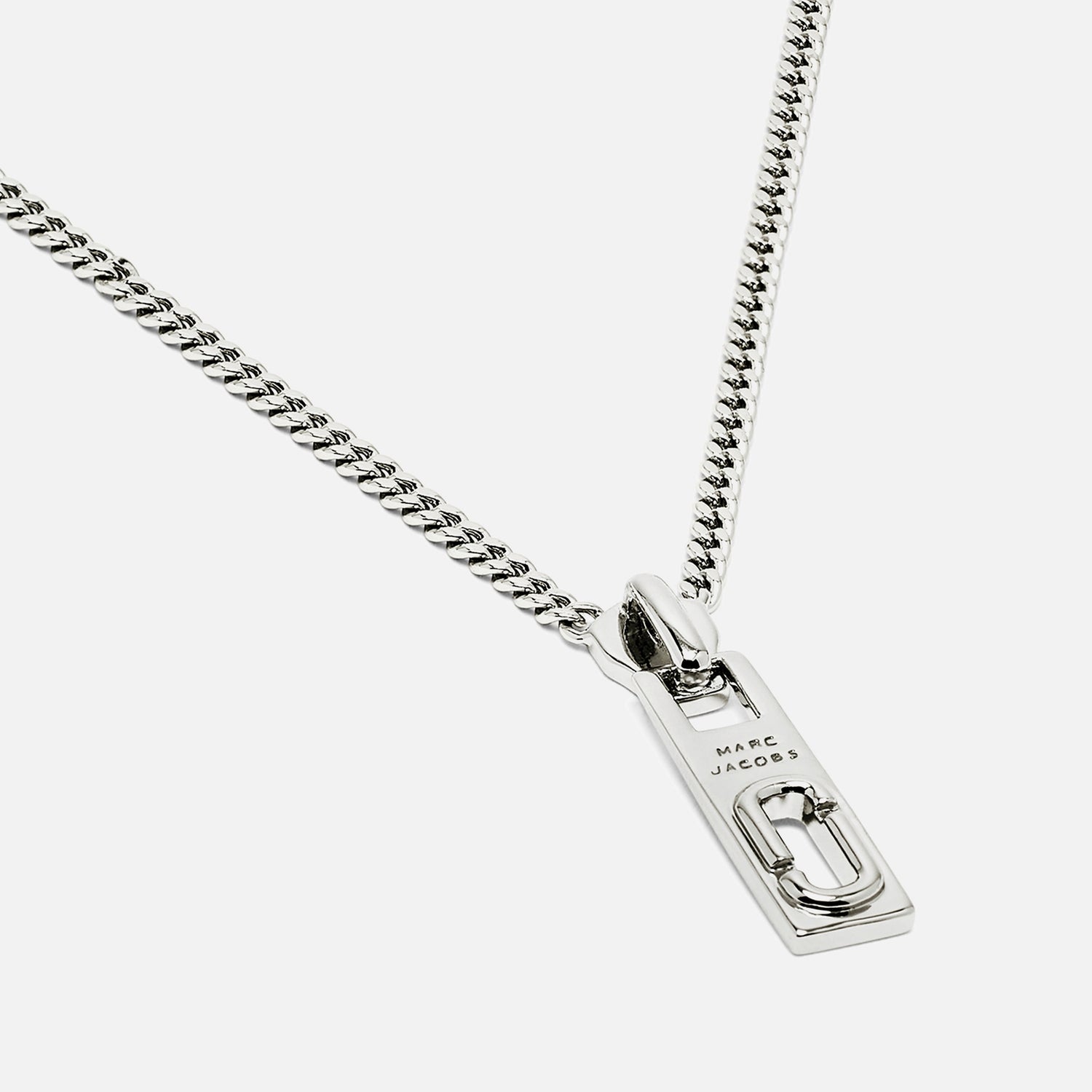 Marc Jacobs J-Marc Zipper Silver-Plated Necklace