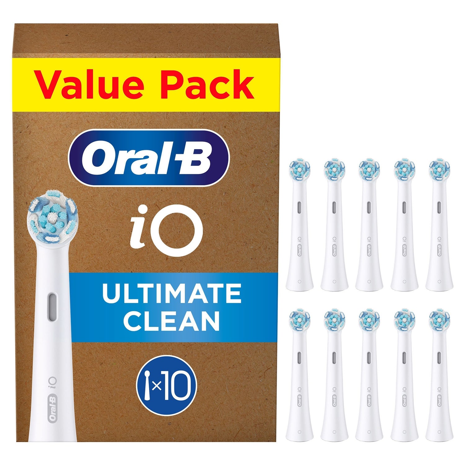 Oral-B iO Series Ultimate Clean Opzetborstels Wit, 10 Stuks