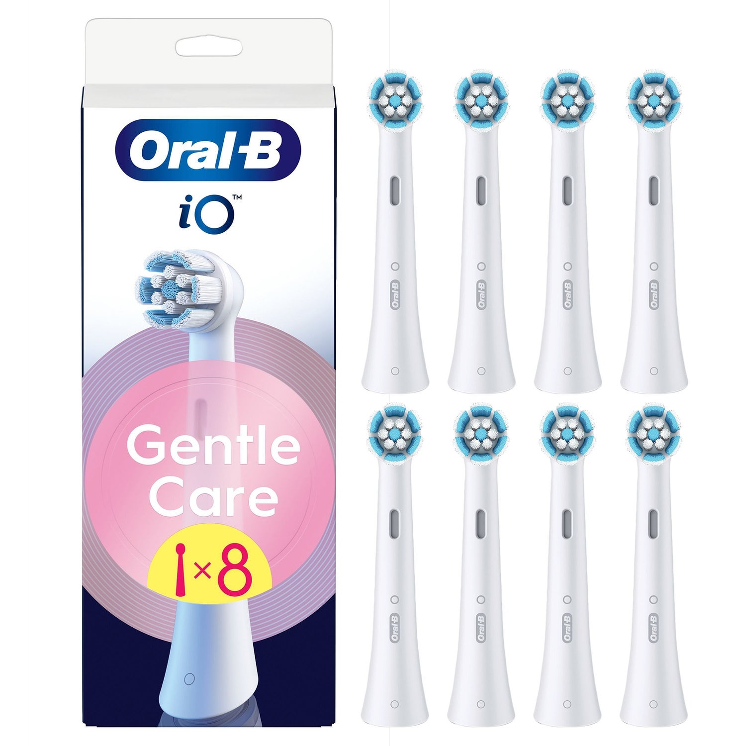 Oral-B iO Series Gentle Care, Originele opzetborstels, voor gevoelig tandvlees, 8