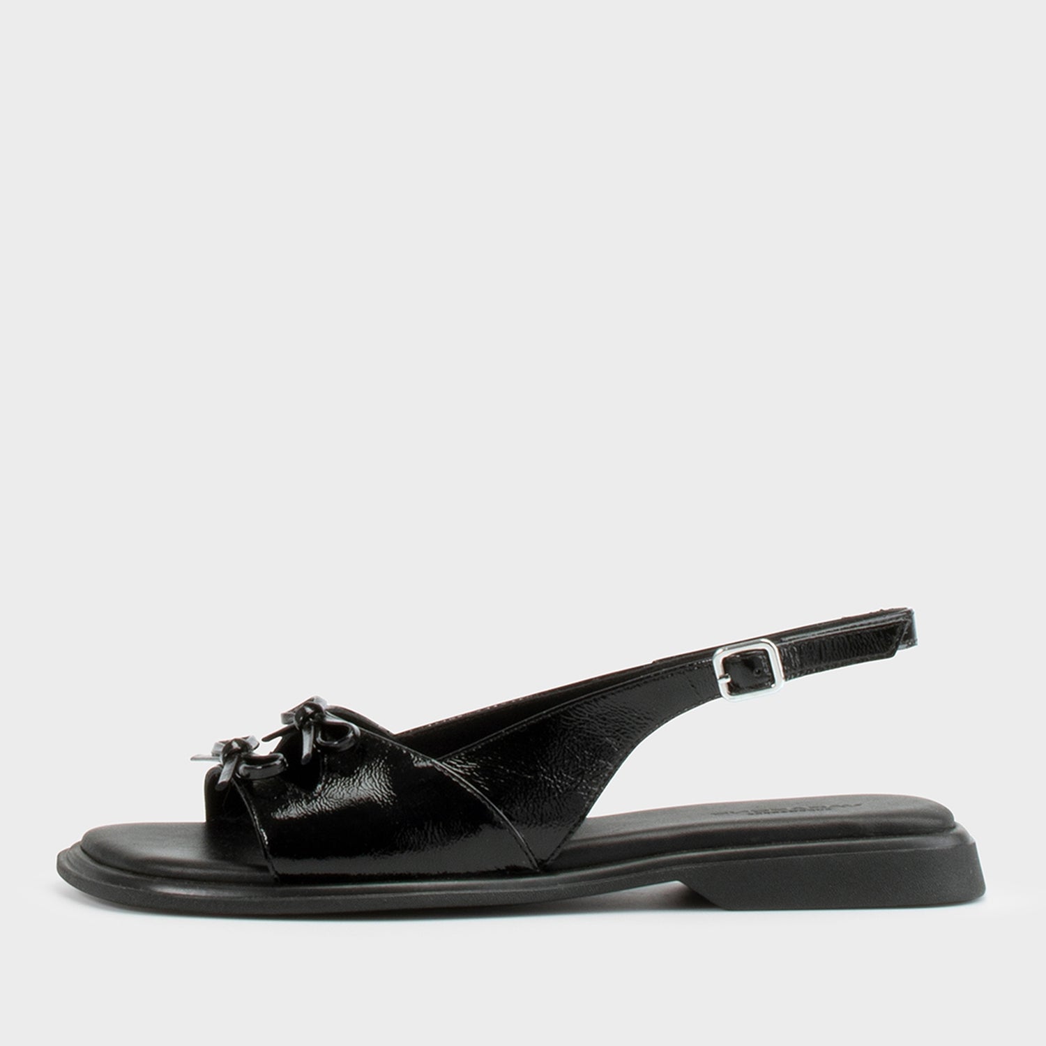 Vagabond Women's Izzy Patent Leather Flat Sandals - UK 3