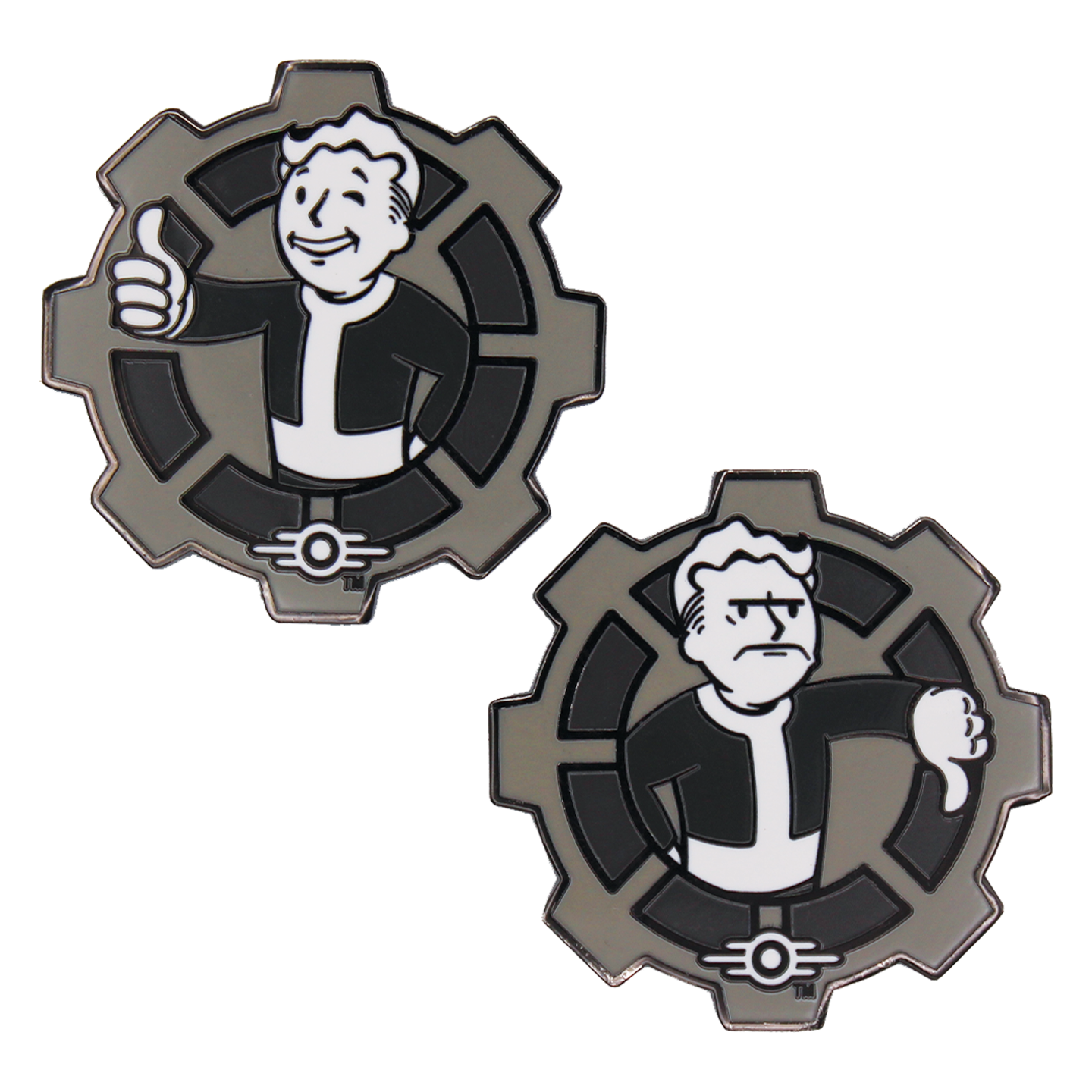 Fallout Decision Coin (Black & White)