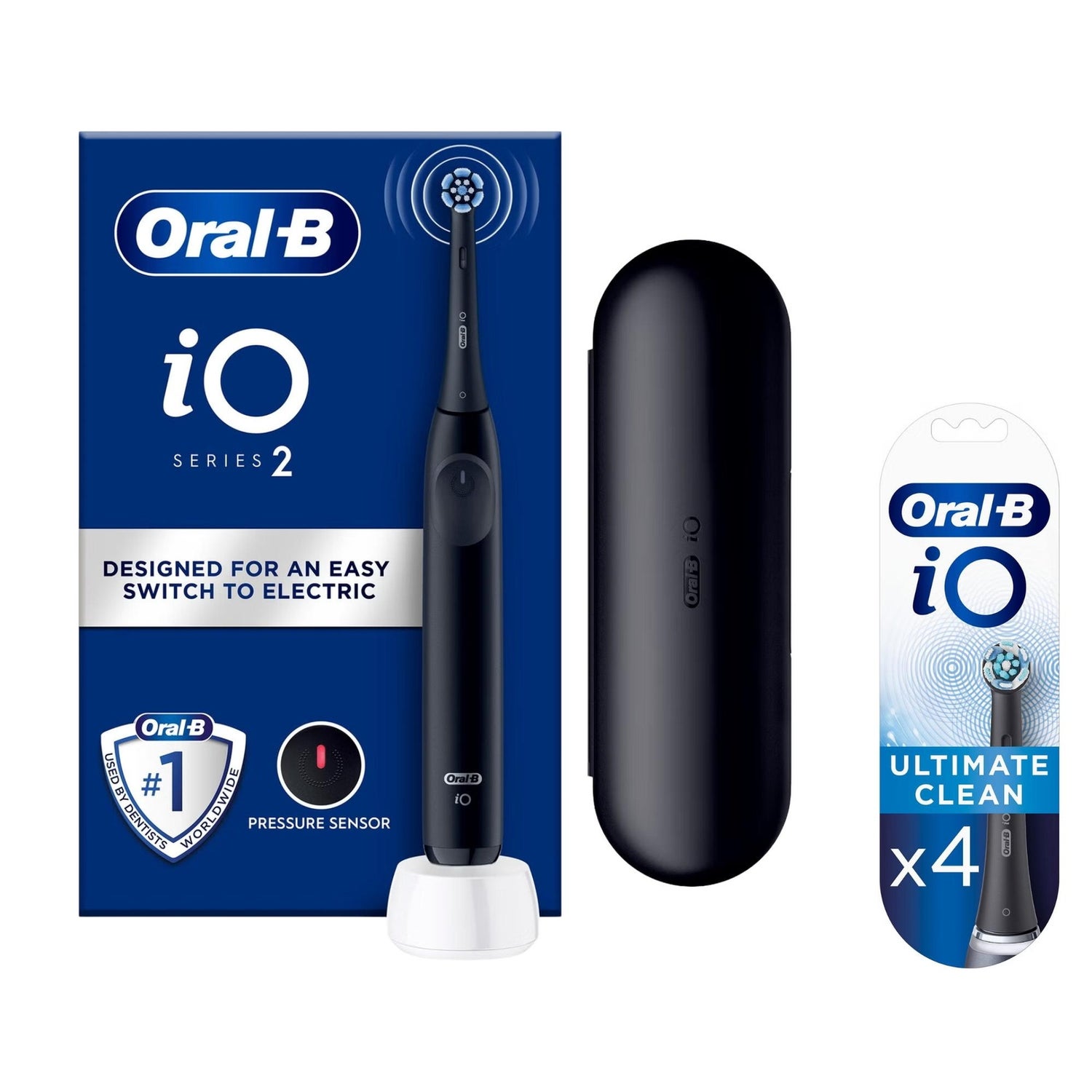 Oral-B iO2 Night Black Electric Toothbrush + Travel Case