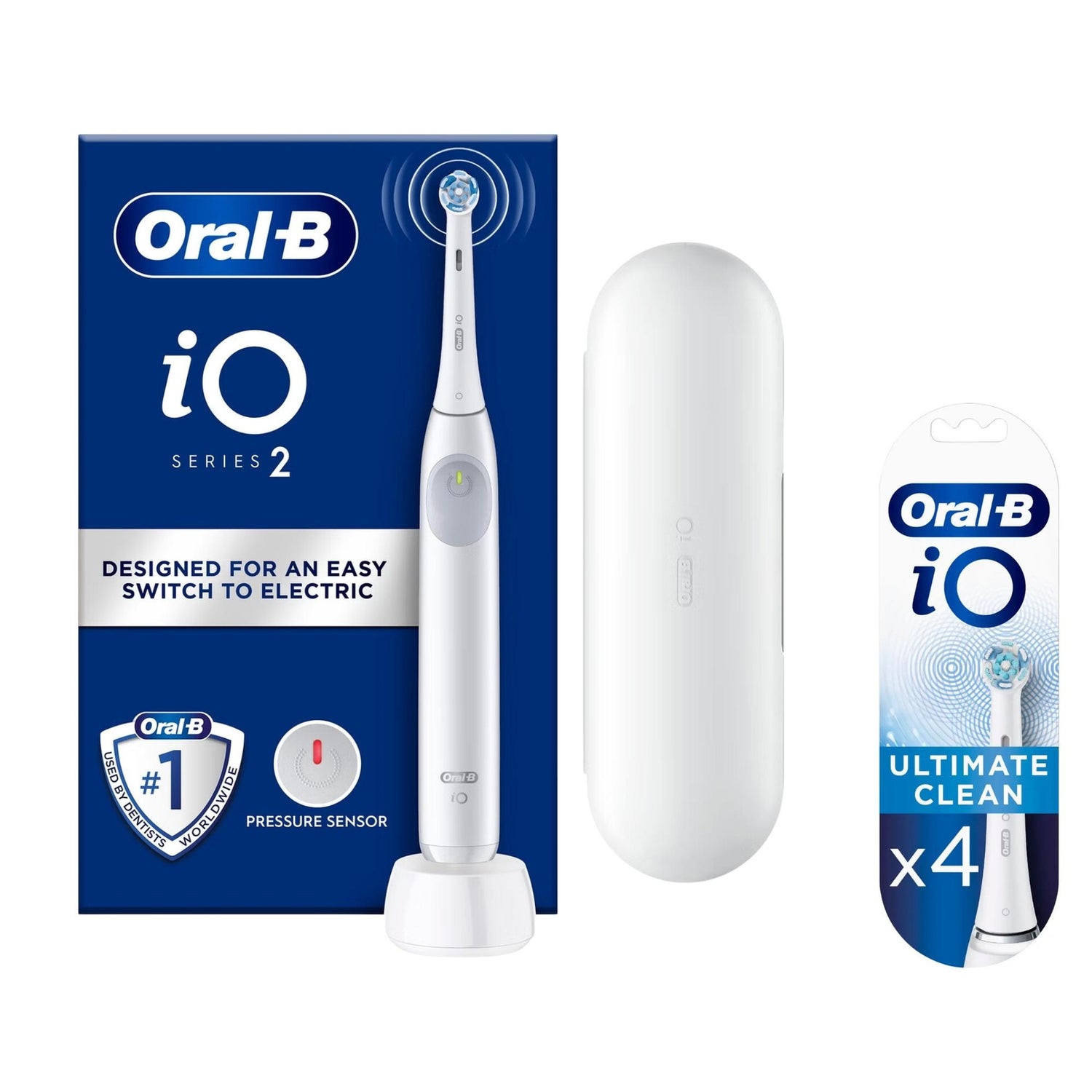 Oral-B iO2 White Electric Toothbrush + Travel Case