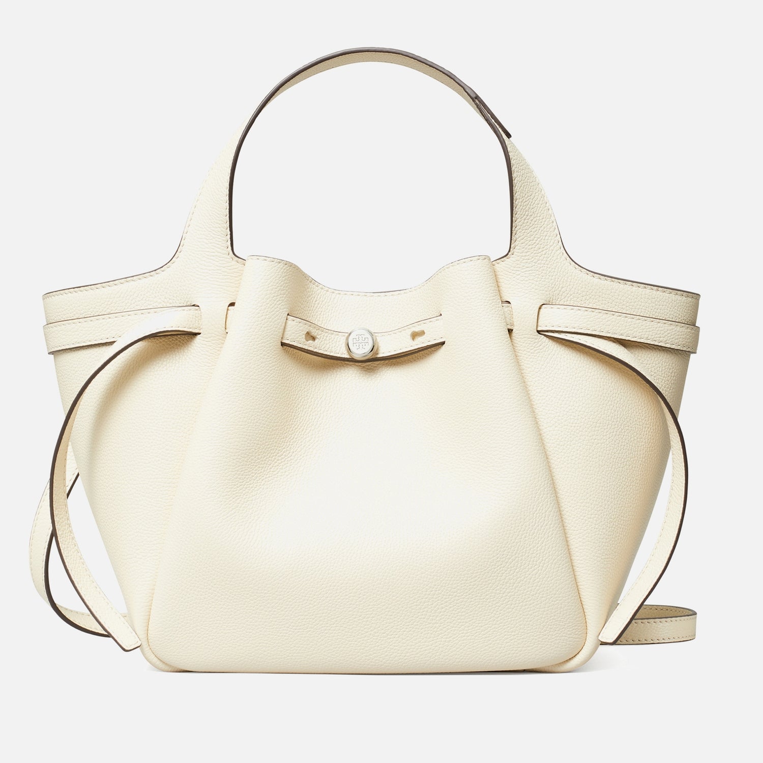 Tory Burch Romy Pebble-Grain Leather Satchel