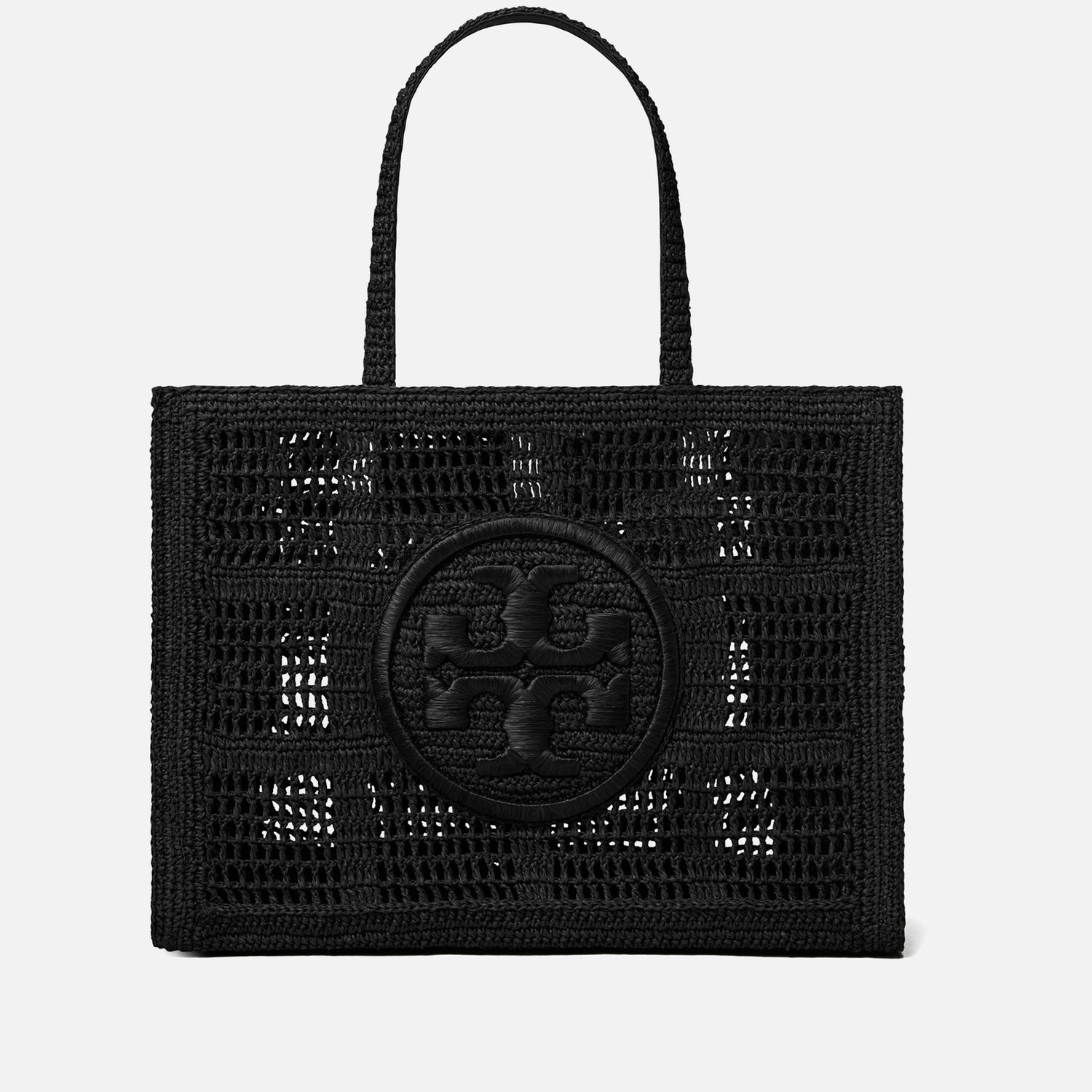 Tory Burch Ella Crocheted Straw Tote Bag