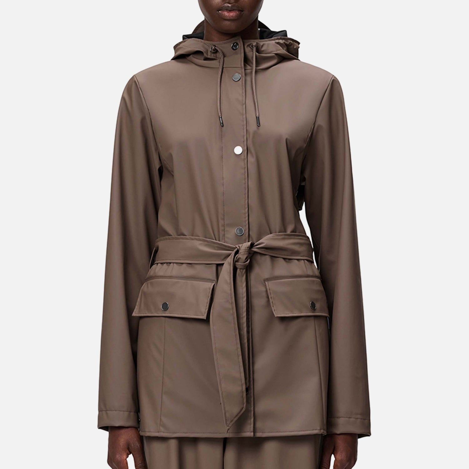 Rains Curve Matte Shell Jacket - XS