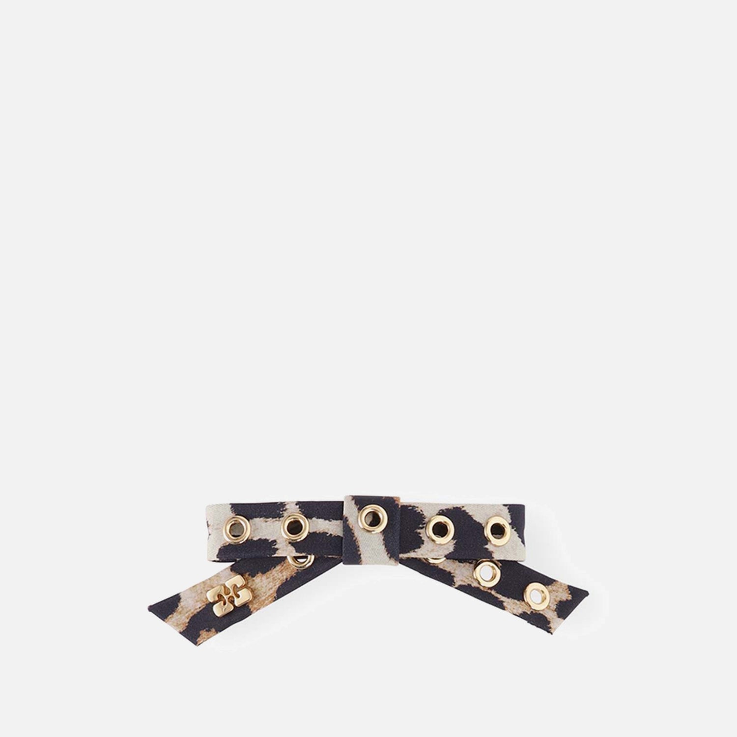 Ganni Eyelet Bow Nylon Barrette