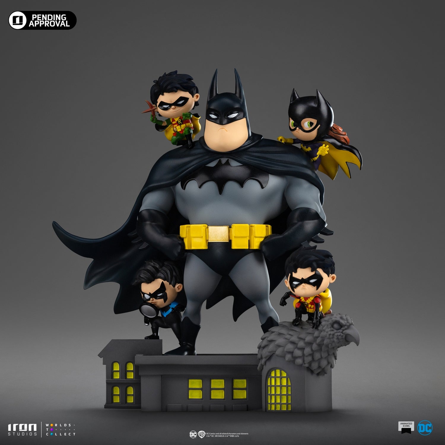 Iron Studios DC Comics Batman Animated Icons Bat Family Statue