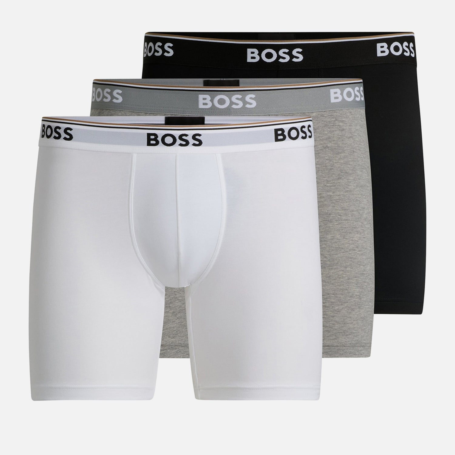 BOSS Bodywear 3-Pack Power Jersey Long Boxer Briefs - S