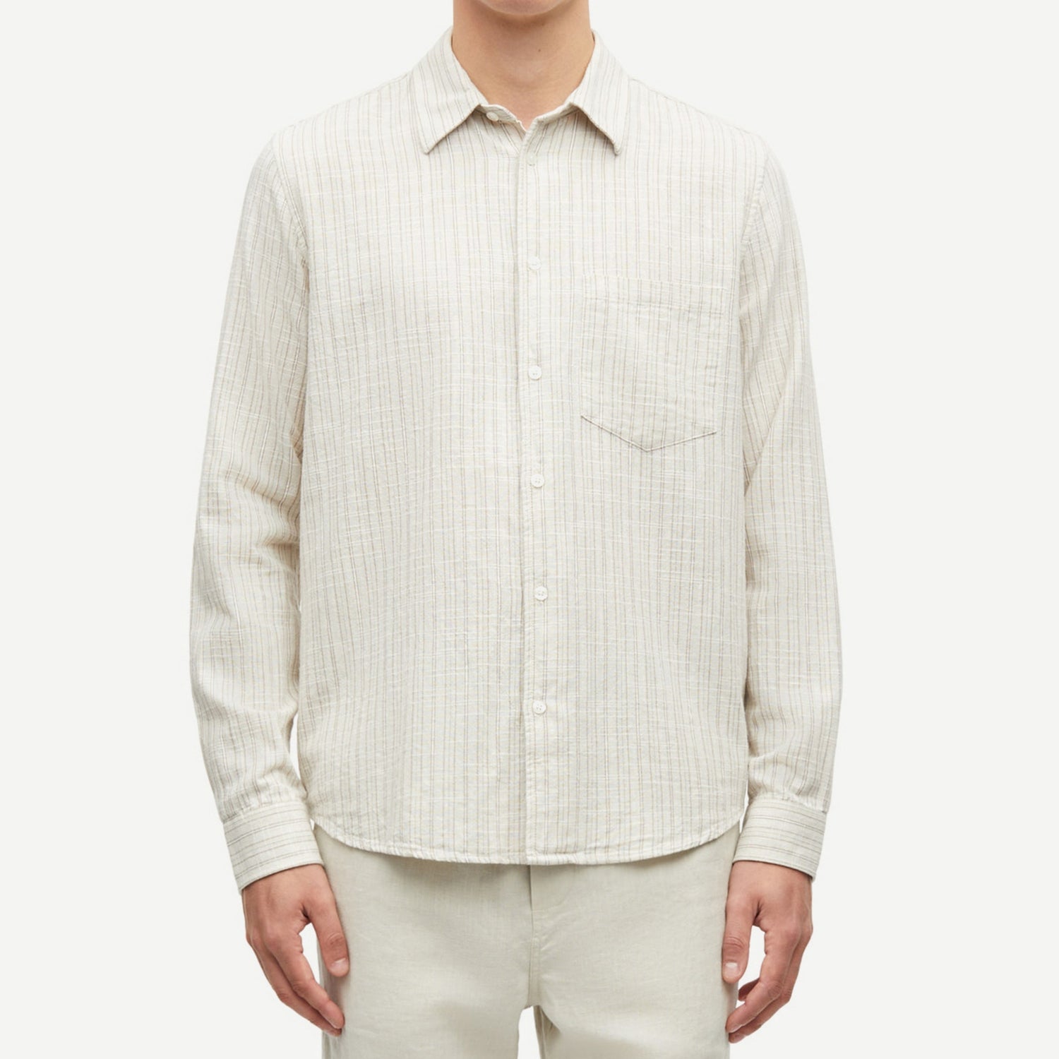 Samsøe Samsøe Liam FP Cotton-Blend Shirt - S