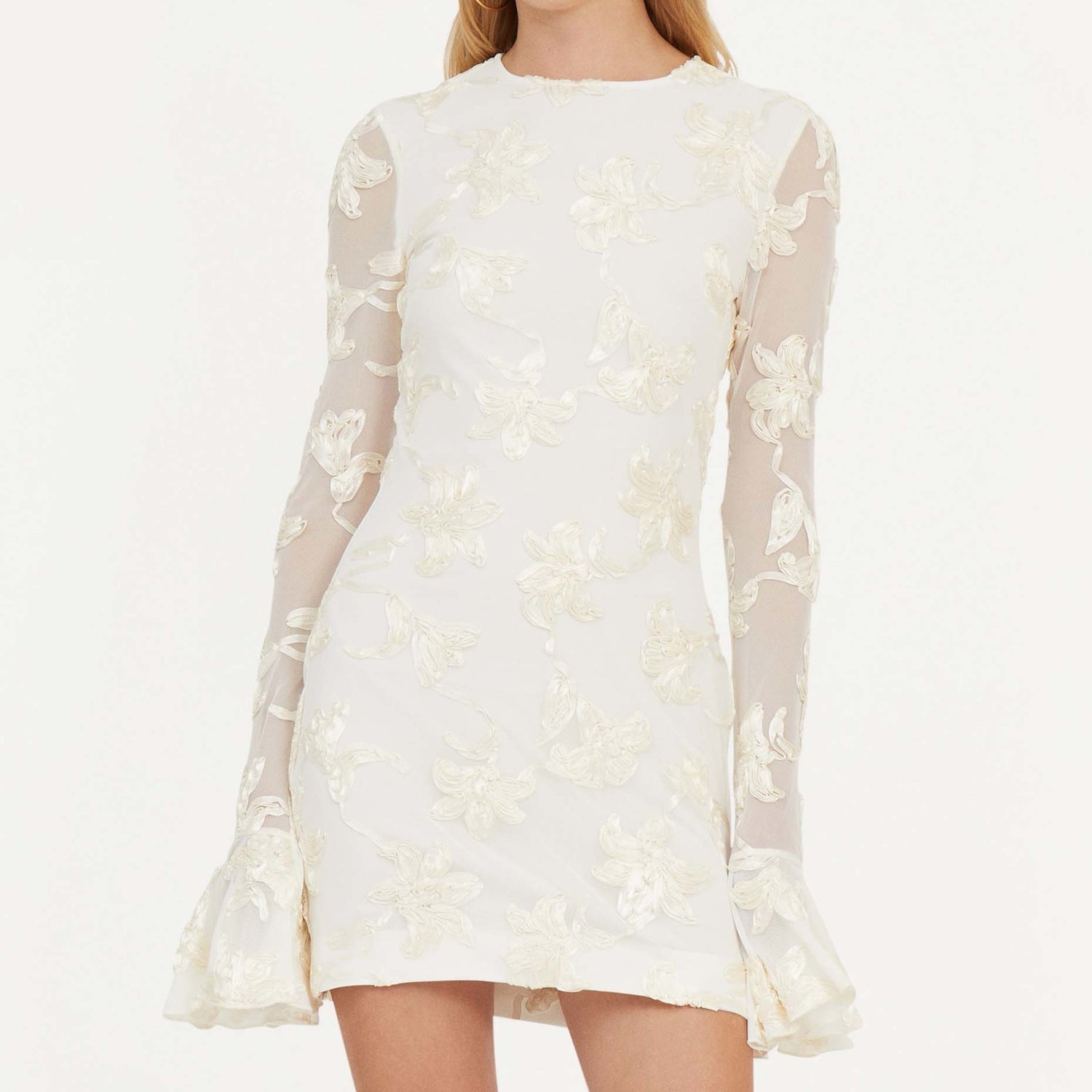 ROTATE Birger Christensen Mesh Mini Dress - DK 34/UK 6