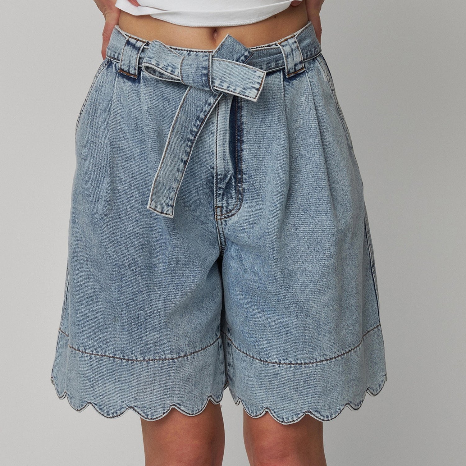Stella Nova Moon Washed Denim Shorts - DK 32/UK 6
