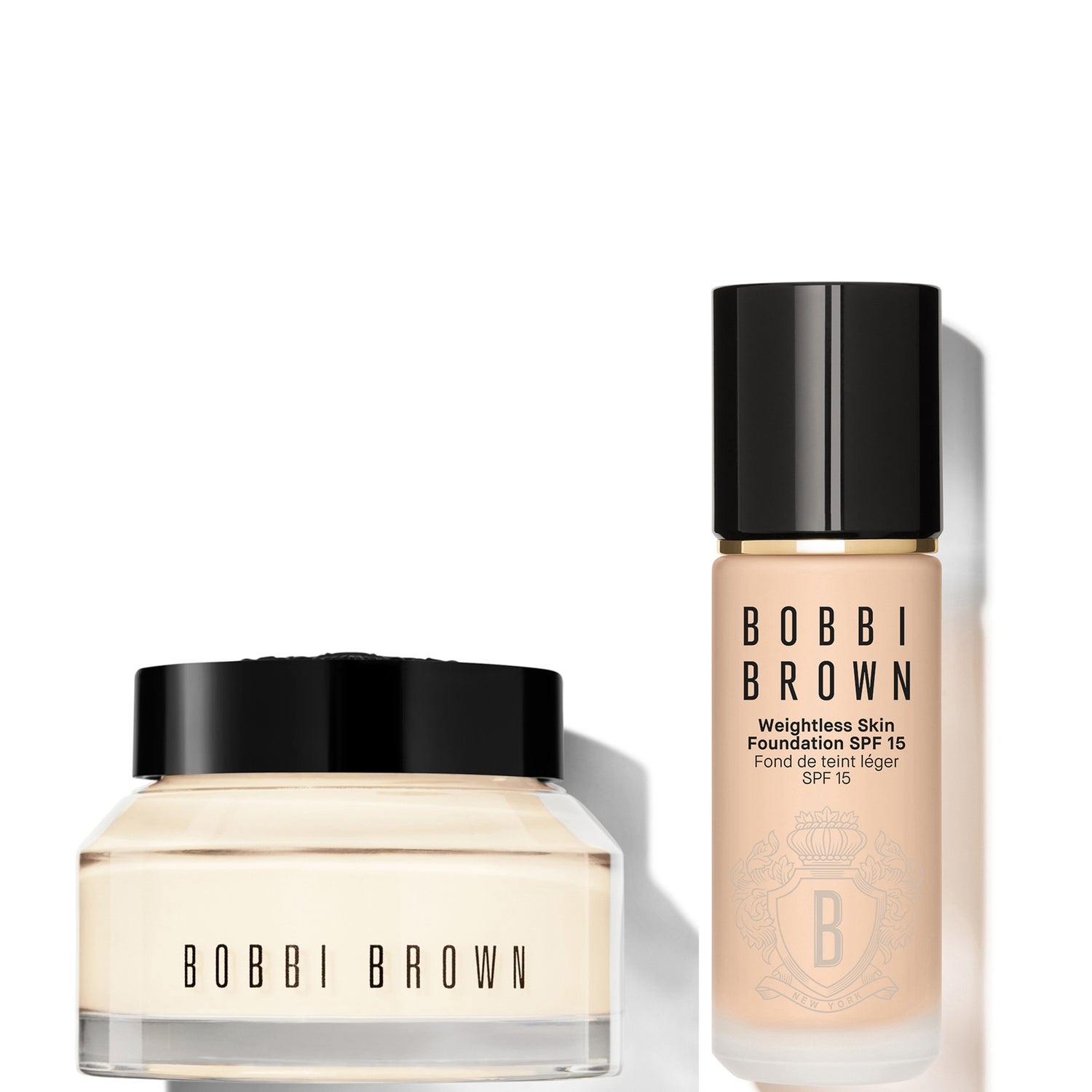 Bobbi Brown 24-hour Hydration Duo - Vitamin Enriched Face Base & Foundation Bundle (Various Shades)