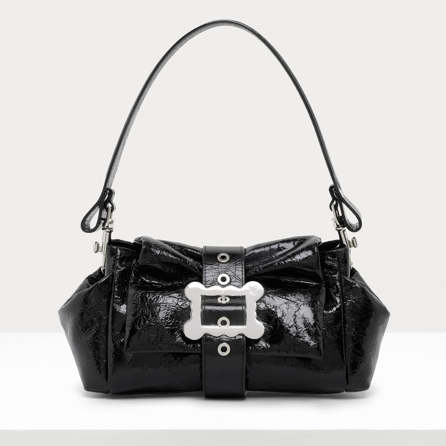 Vivienne Westwood Hazel Frame Patent Leather Shoulder Bag