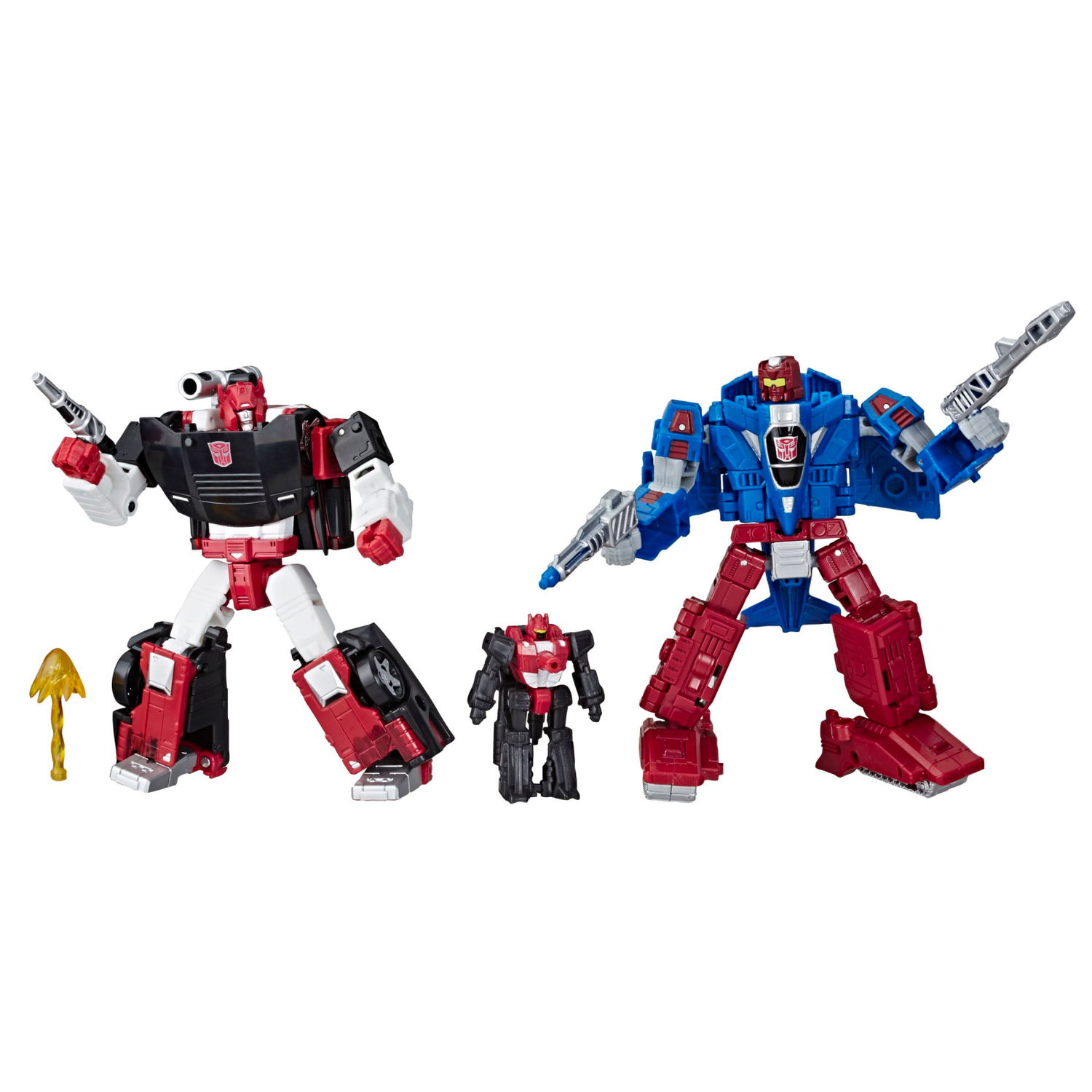 Transformers Toys Generations War for Cybertron Deluxe WFC-S26 Autobot Alphastrike Counterforce 3-Pack - Final Strike Figure Series: Part 1