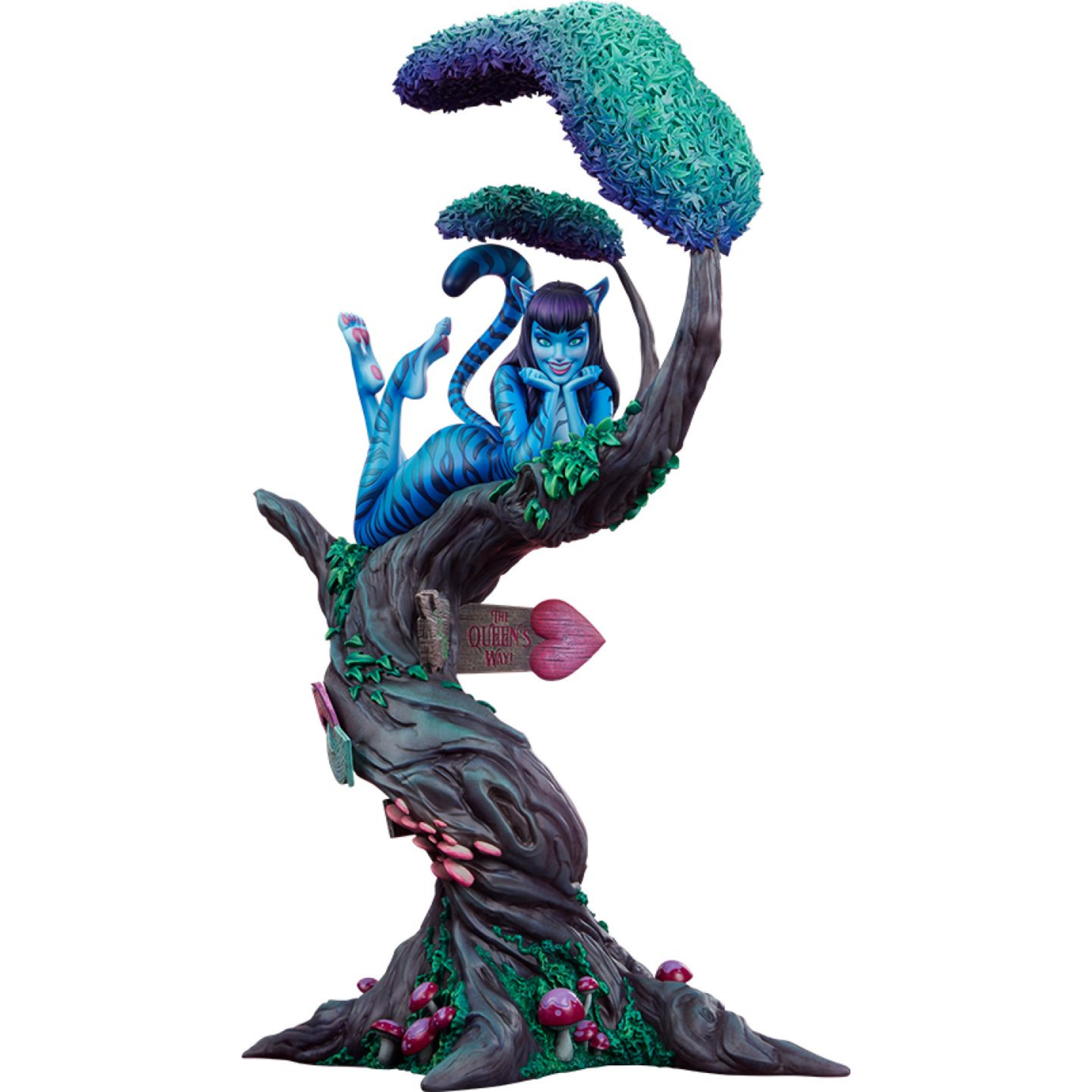 Sideshow Lady Cheshire Cat Statue (25")