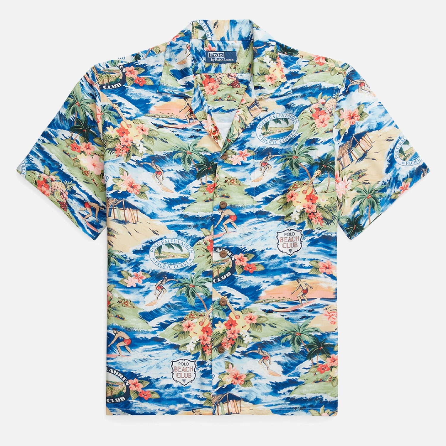 Polo Ralph Lauren Classic-Fit Printed Rayon Shirt - S