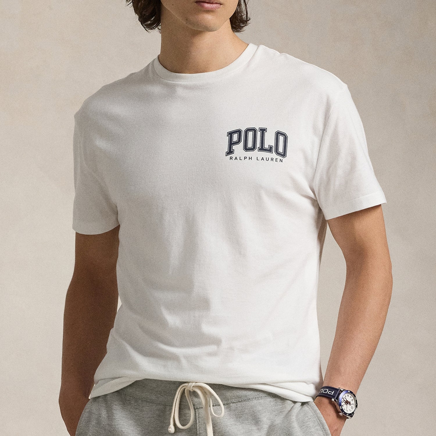 Polo Ralph Lauren Varsity Custom-Fit Cotton-Jersey T-Shirt - S