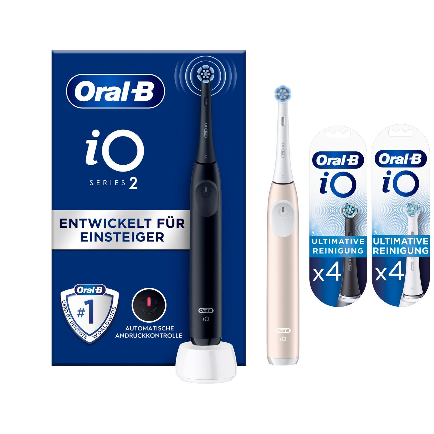 Oral-B iO Series 2 Night Black/Calm Pink mit 2. Handstück