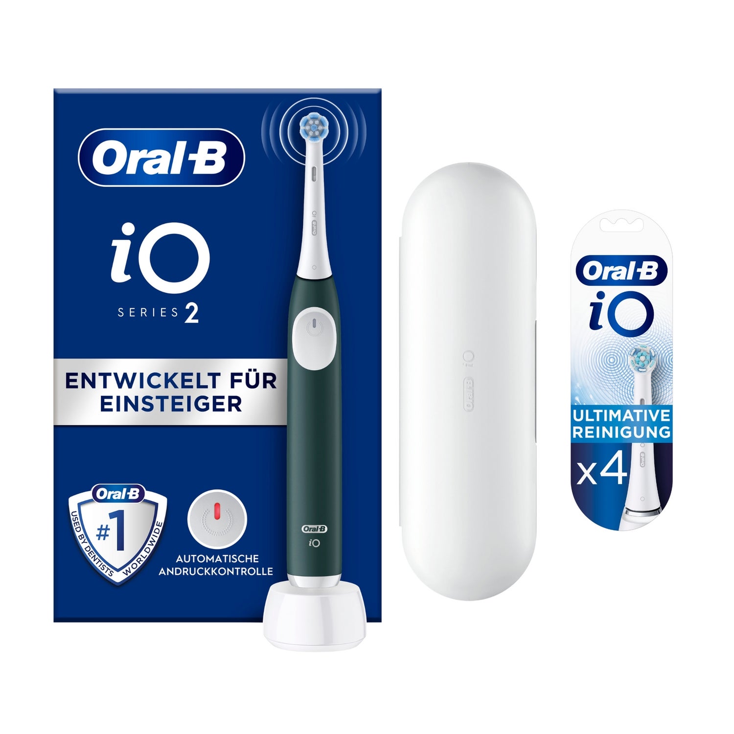 Oral-B iO Series 2 mit Reiseetui Forest Green