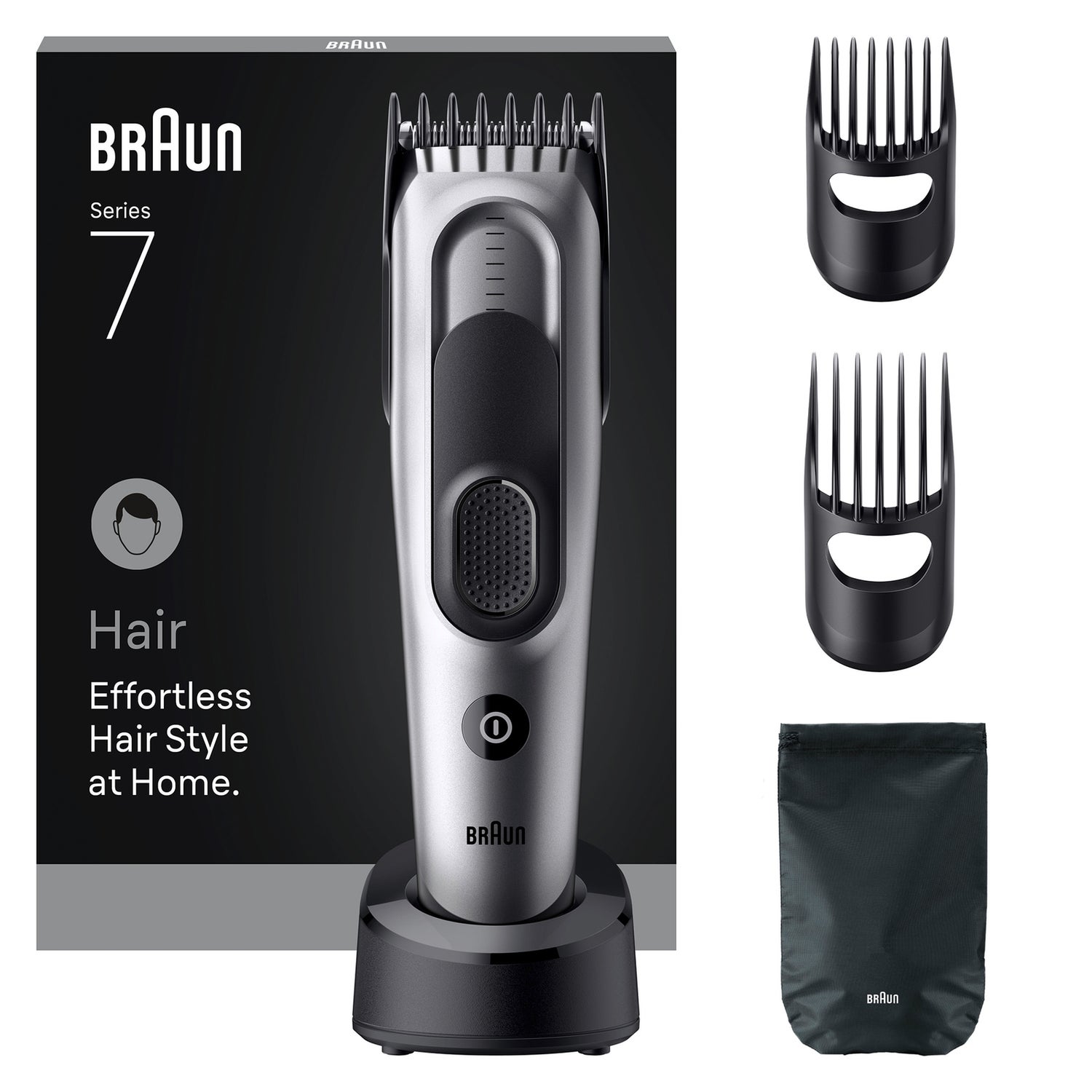 Braun Hair Clipper Series 7 HC7590, Hair Clippers for Men