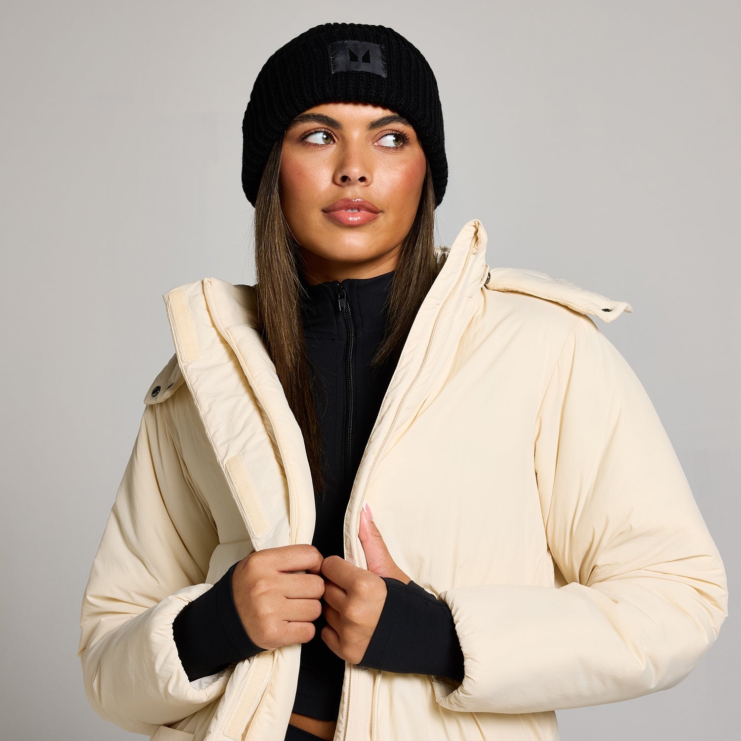 MP Knit Beanie Hat - Black