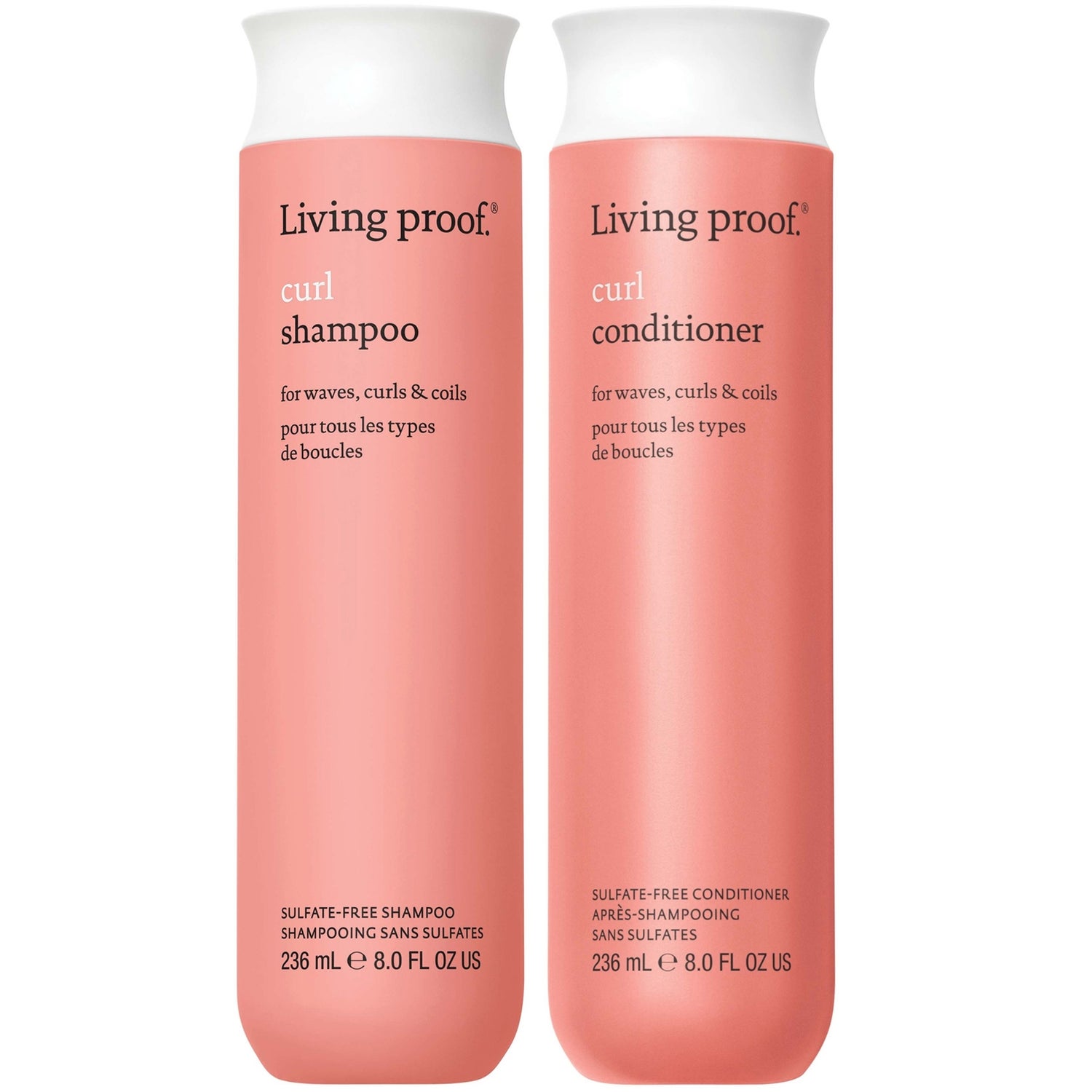 Living Proof Curl Shampoo and Conditioner Bundle for Stronger, Hydrated, Healthier looking curls