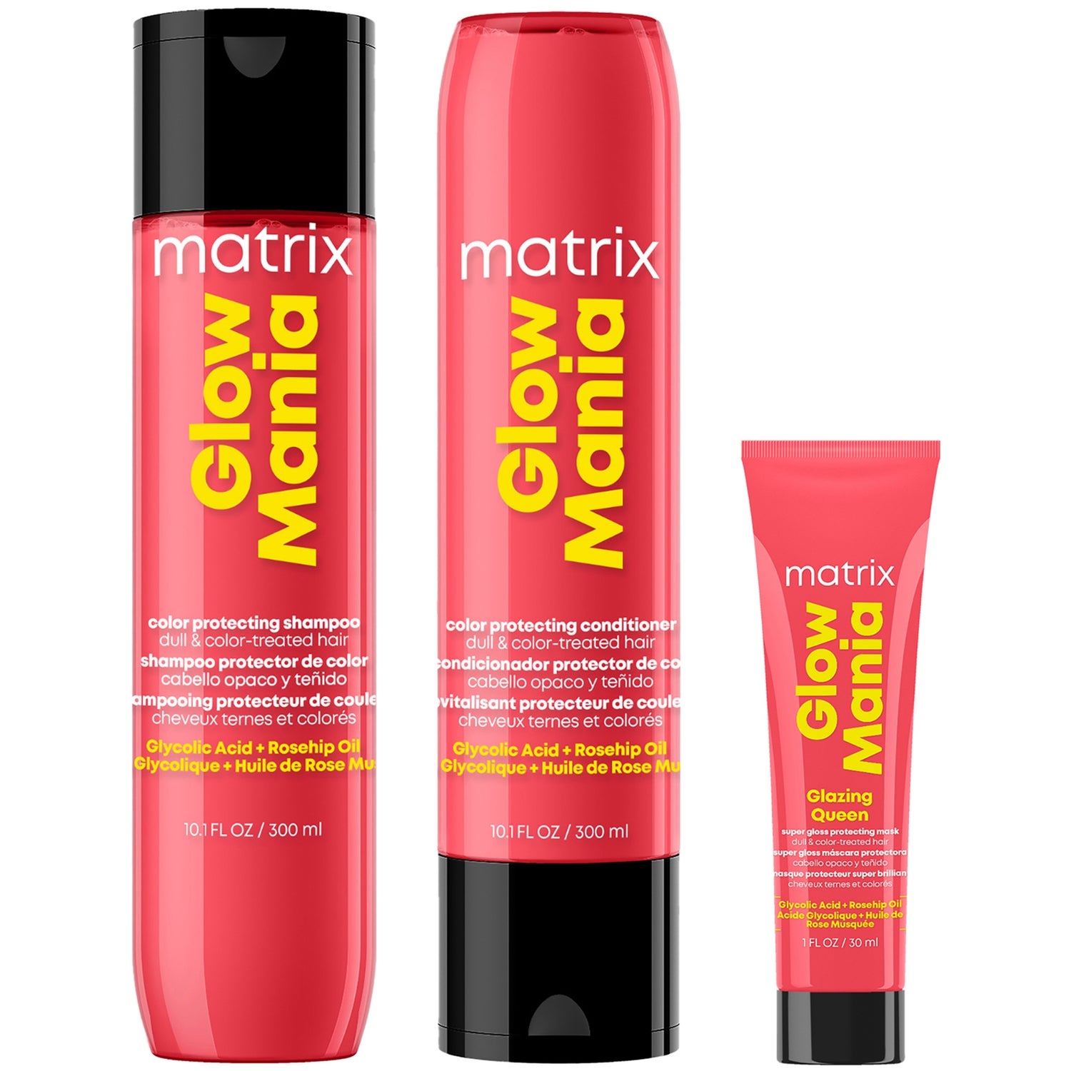 Glow Mania Colour Protecting Shampoo & Conditioner, with Mini Gloss Protecting Mask