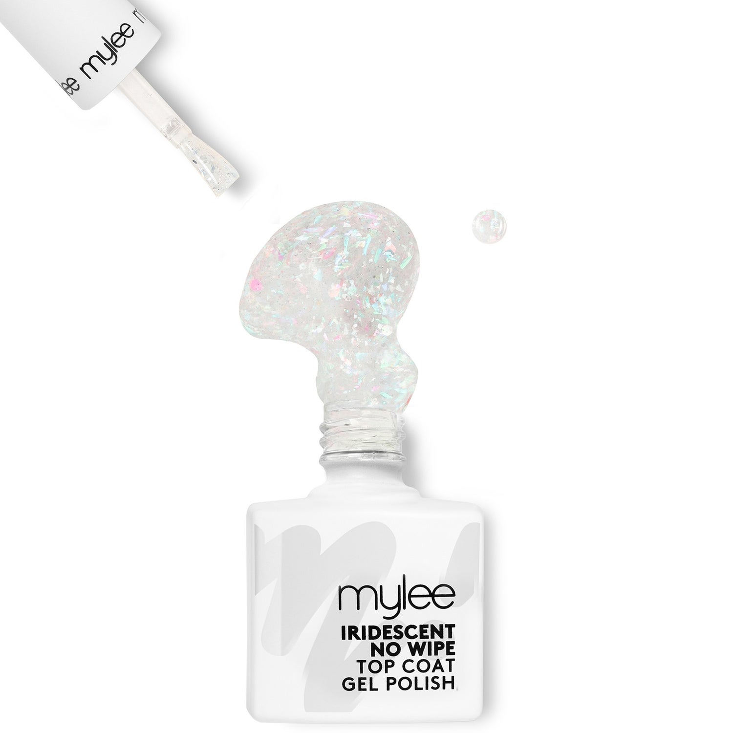 Mylee Gel Nail Polish Iridescent No Wipe Top Coat