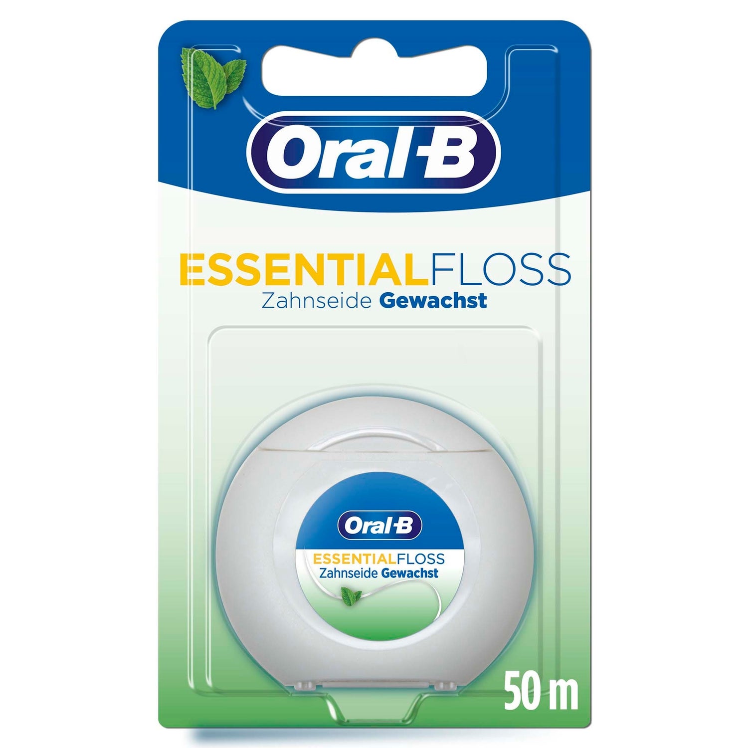 Oral-B Essential Floss Zahnseide Gewachst Minze, 50m