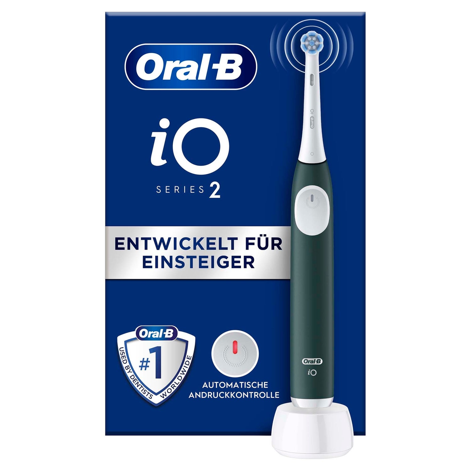 Oral-B iO Series 2 Elektrische Zahnbürste, Forest Green
