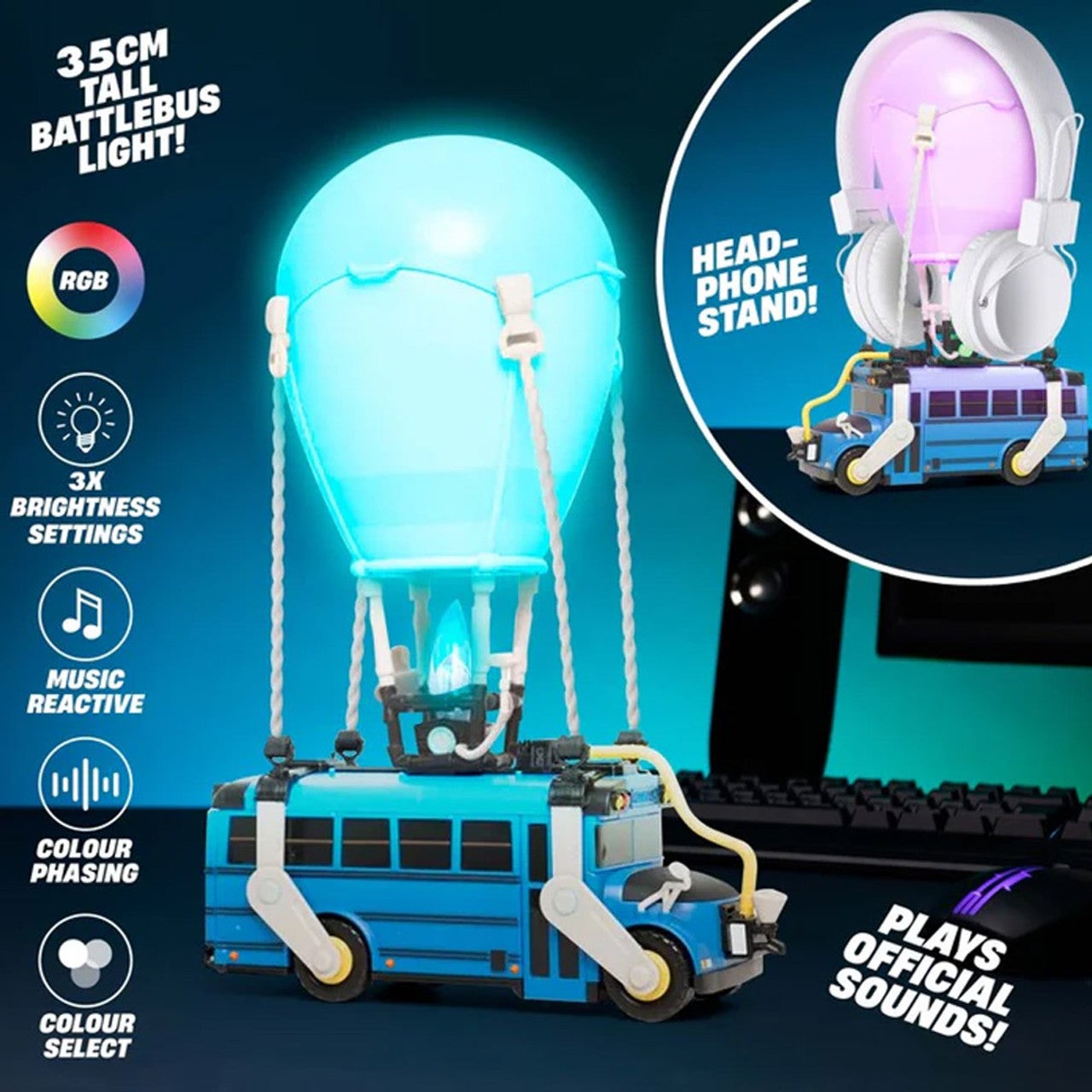 Fortnite Battle Bus Diorama Light