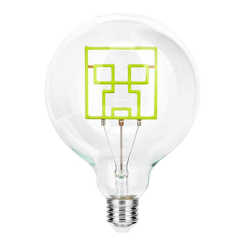 Minecraft Creeper Led Neon Bulb Only Uk Eu Aus