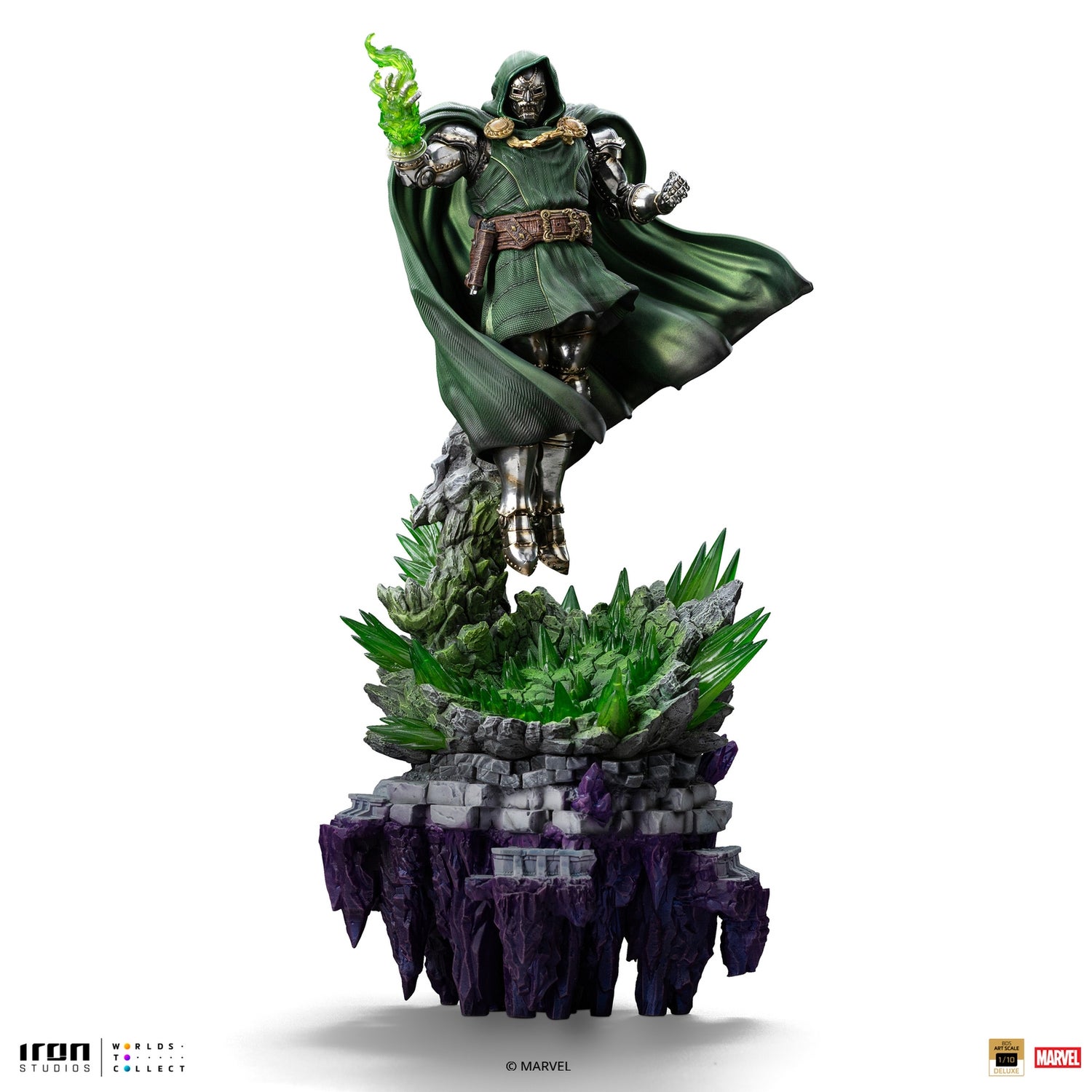 Iron Studios Marvel Doctor Doom Infinity Gauntlet Diorama Deluxe Art Scale 1/10 Statue