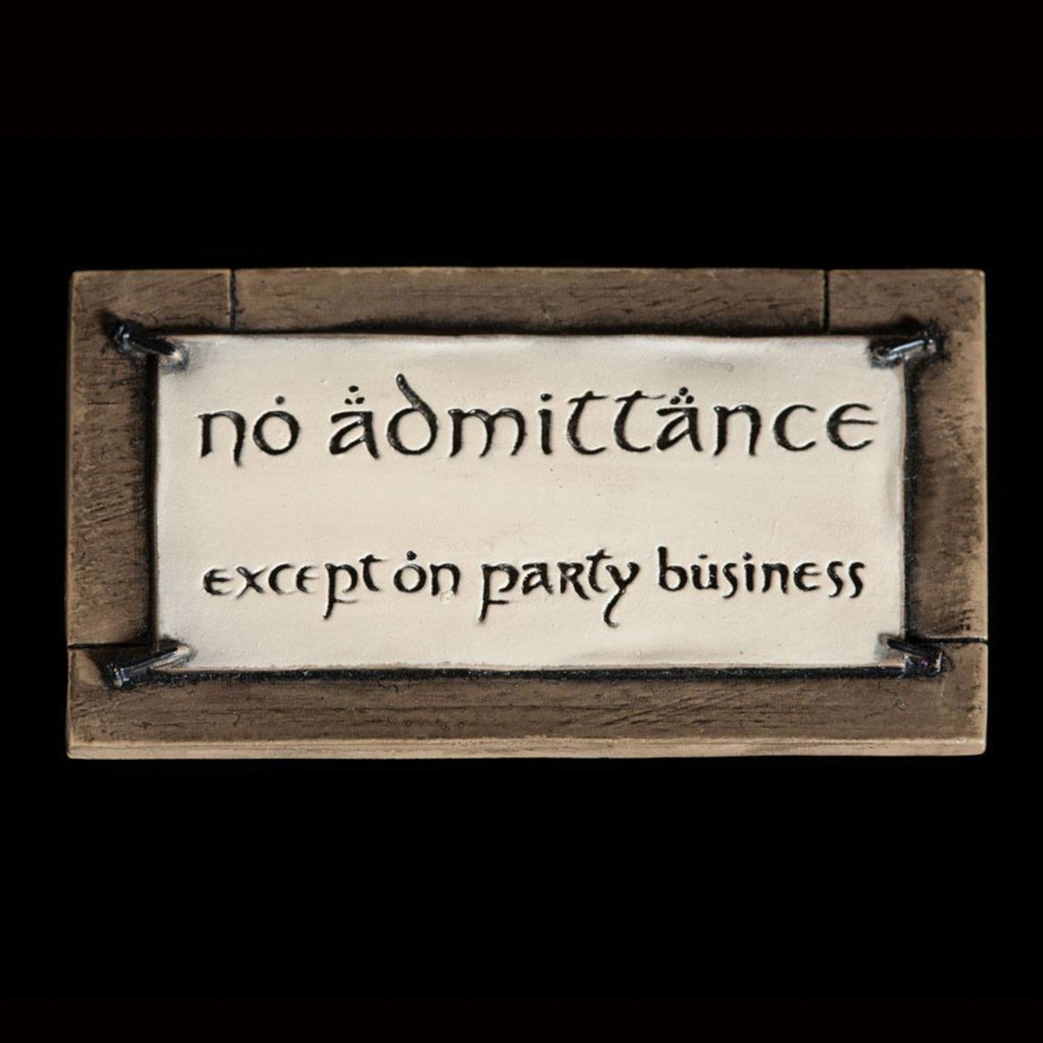 Weta Workshop Lord of the Rings Magnet No Admittance