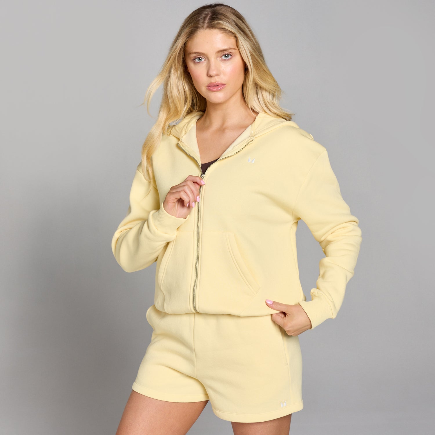 MP Women's Basics Zip Through Hoodie - Butter - L
