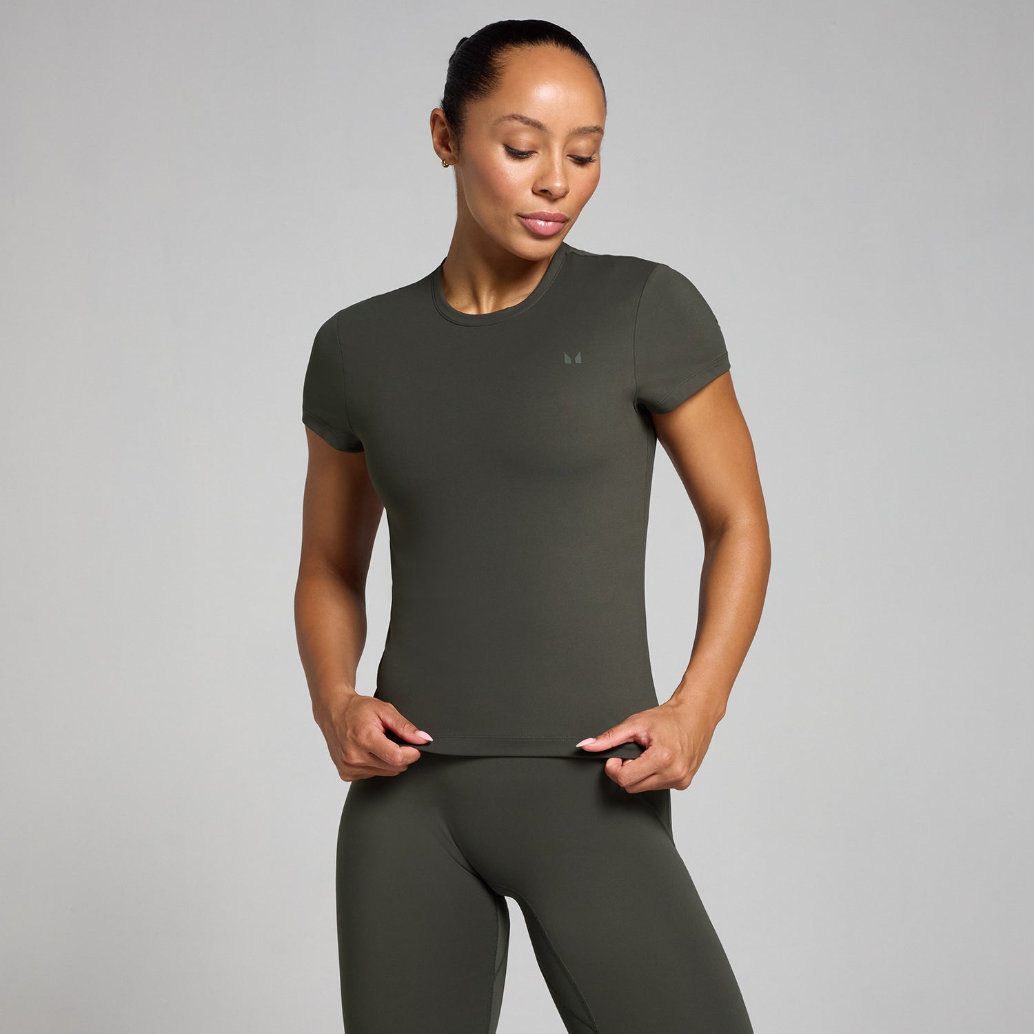 MP Women's Tempo Body Fit Short Sleeve T-Shirt - Night Grey - XS