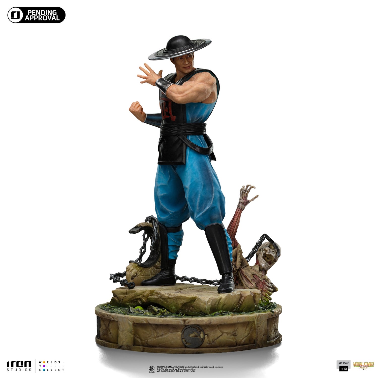 Iron Studios Mortal Kombat Kung Lao  Art Scale 1/10 Statue