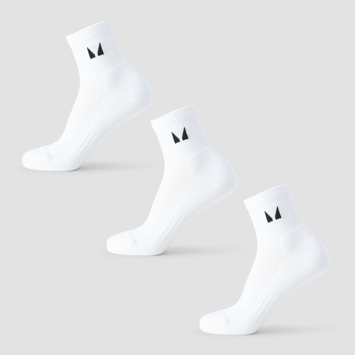 MP Running Ankle Socks (3 pack) - White - UK 2-5